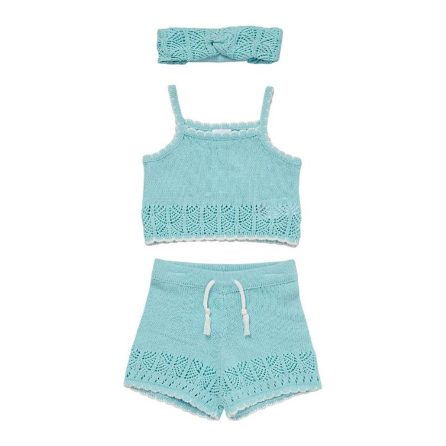 Chloe knitted Short set with Headband