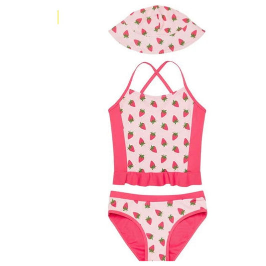 2 piece strawberry swim suit 5-12 years