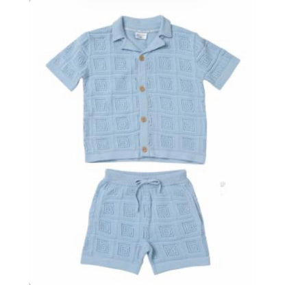 Knitted Geometric Boys Set