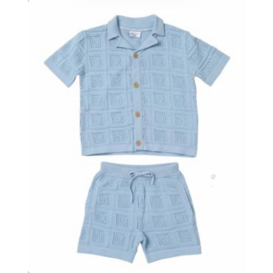 Knitted Geometric Boys Set