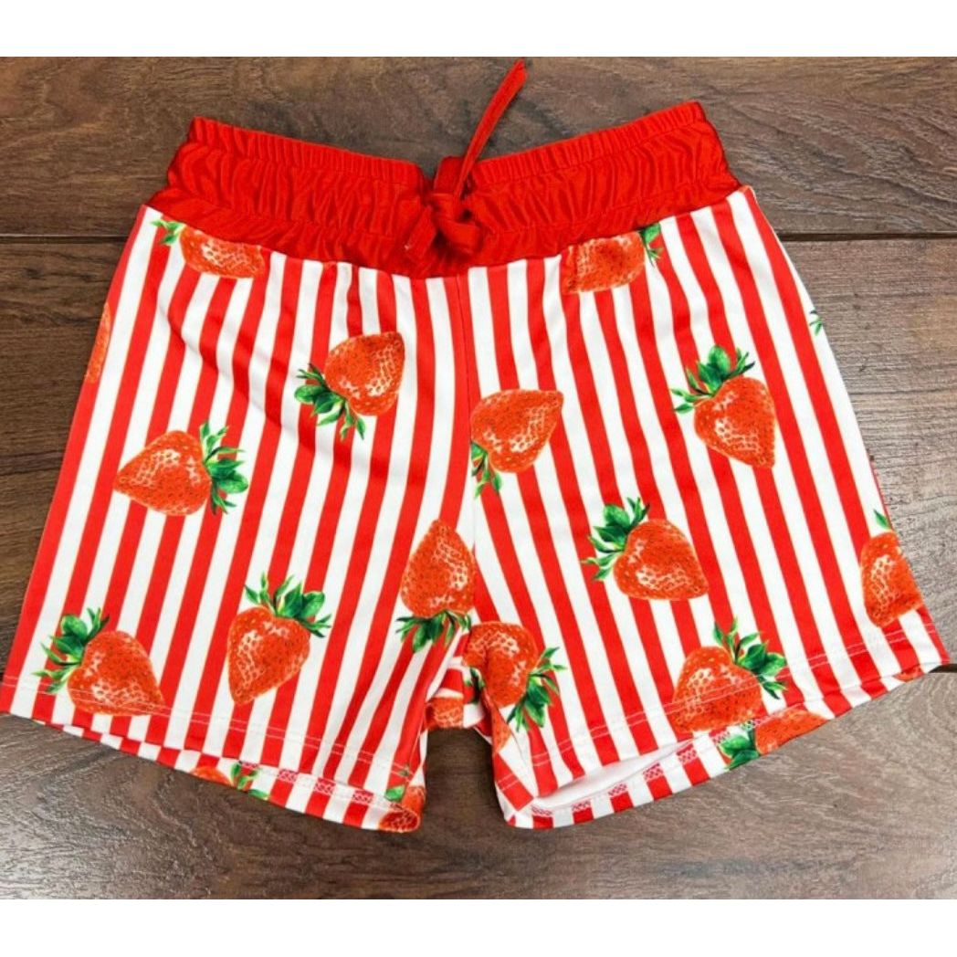 Strawberry Stripe Swim Short (2-12 years)