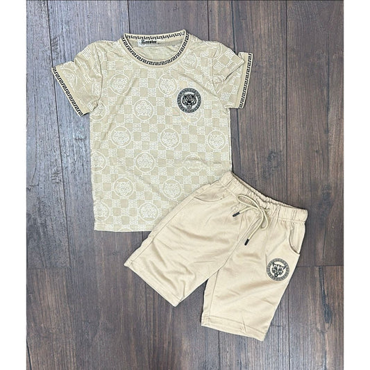 Tiger Style Shorts Set